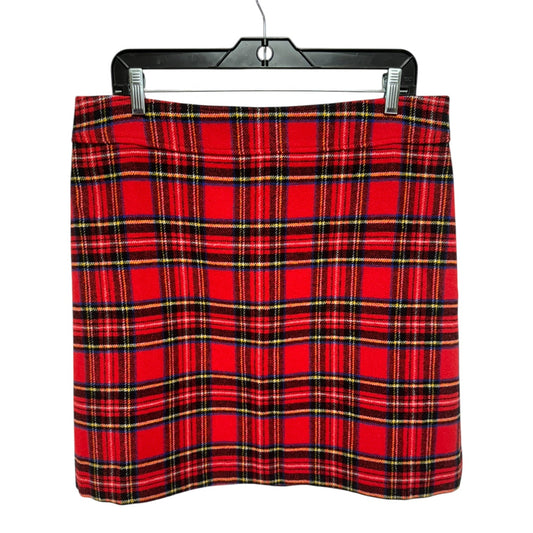 Tartan Skirt Mini & Short By J. Crew In Plaid Pattern, Size: 14