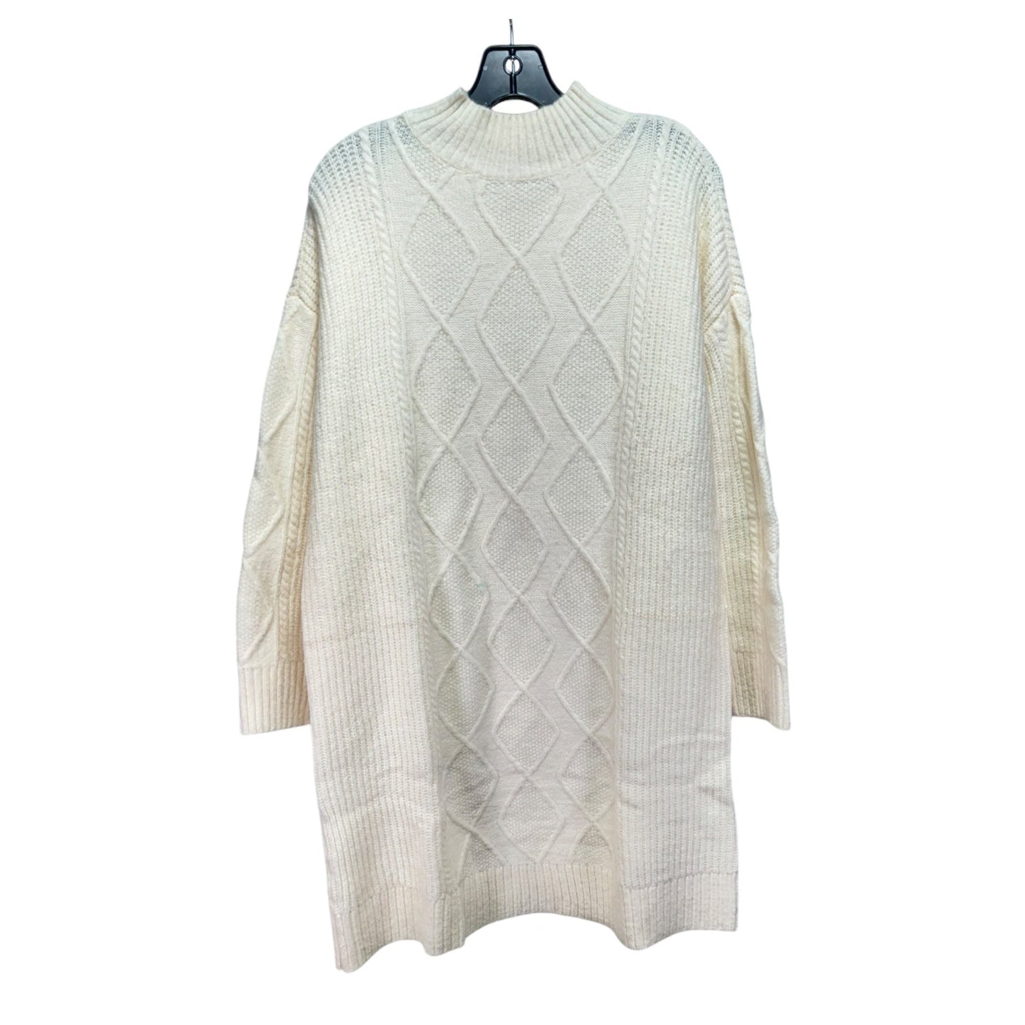 Dress Sweater By Loft In Cream, Size: L