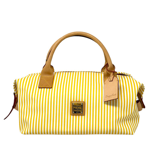 Stripes Duffle Designer By Dooney And Bourke In Sunflower, Size: Medium