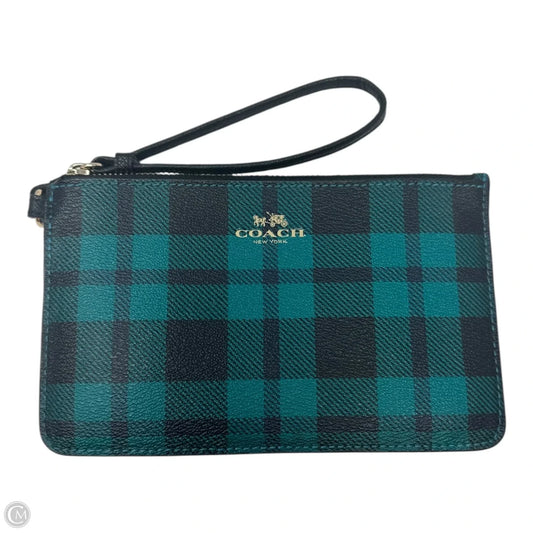 Tartan Wristlet Designer By Coach, Size: Small