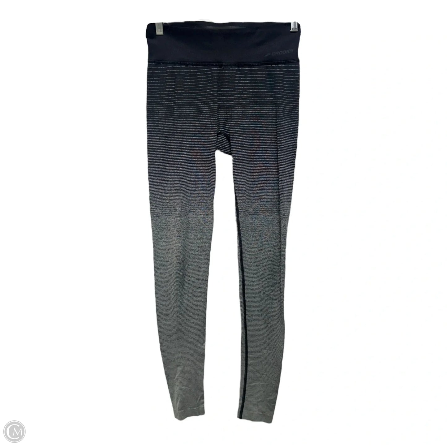 Athletic Leggings By Brooks In Striped Pattern, Size: S