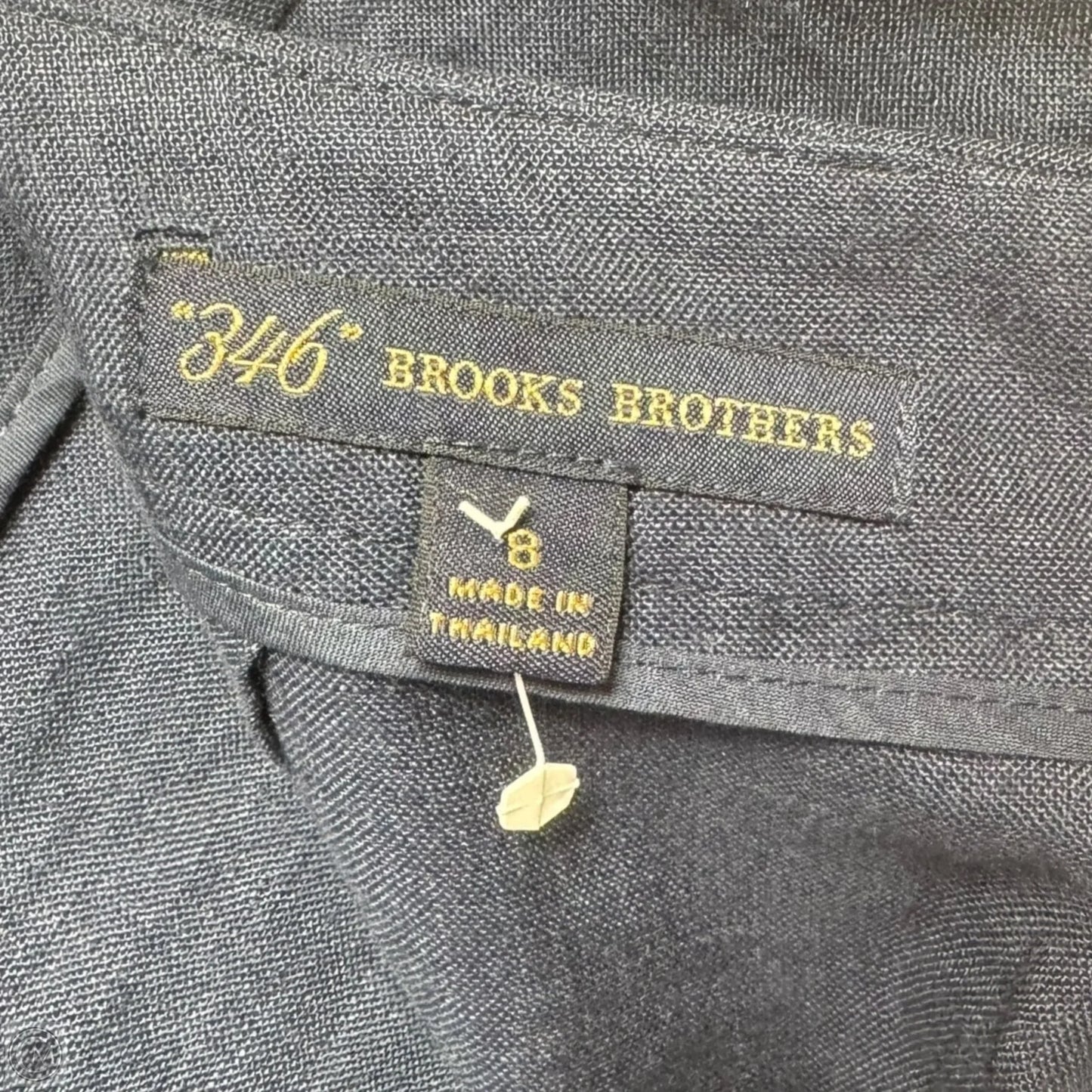 Linen Pencil Skirt By Brooks Brothers In Navy, Size: 8