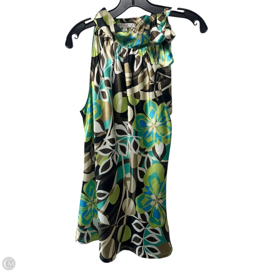 Top Sleeveless By Joy Joy In Multi-colored, Size: L