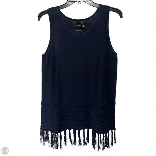 Top Sleeveless By Lysse In Blue, Size: M