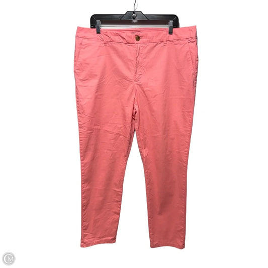 Pants Cropped By Tommy Hilfiger In Pink, Size: 16