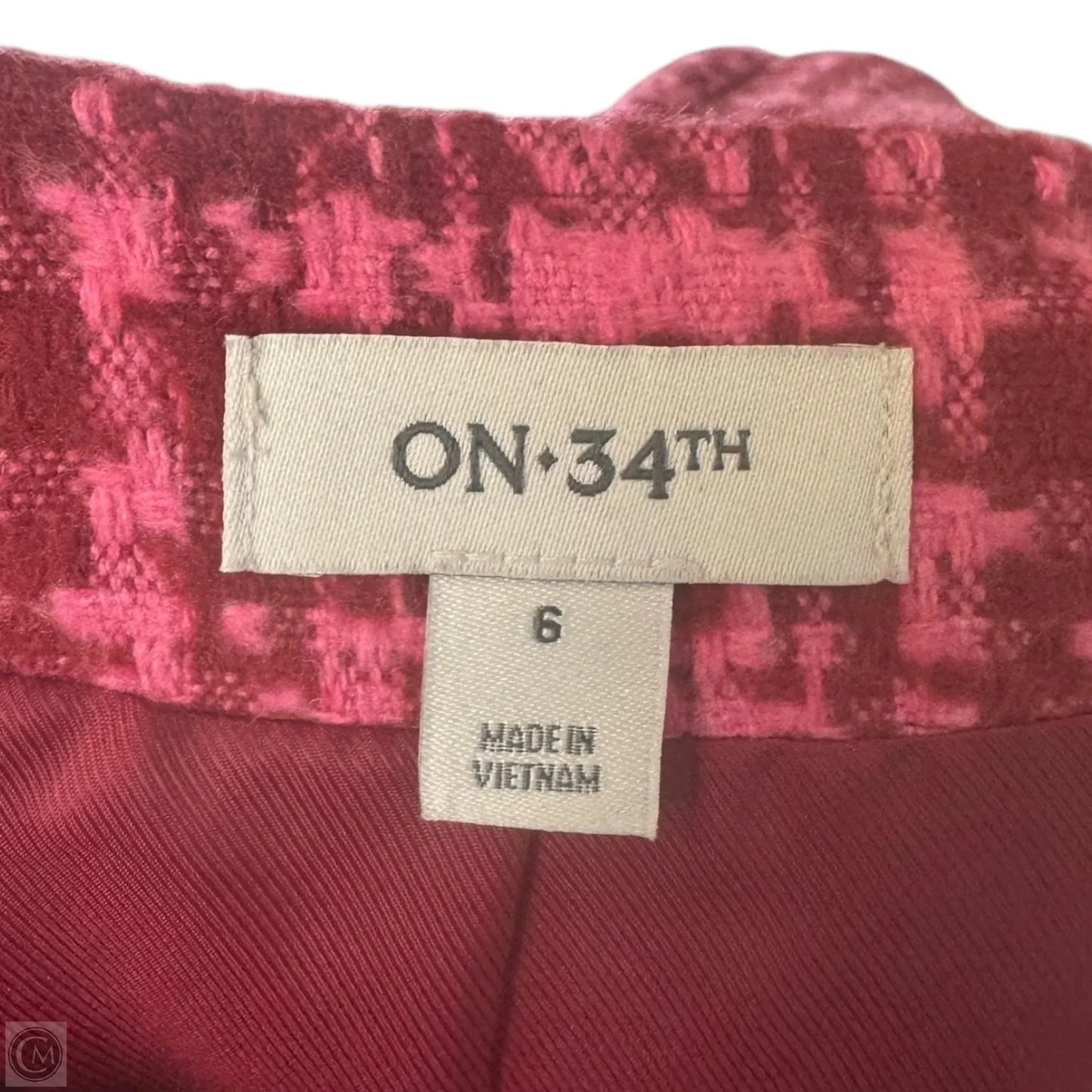 Blazer By On 34th In Pink & Red, Size: 6