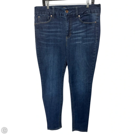 Jeans High Rise Skinny By Seven 7 In Blue Denim, Size: 16