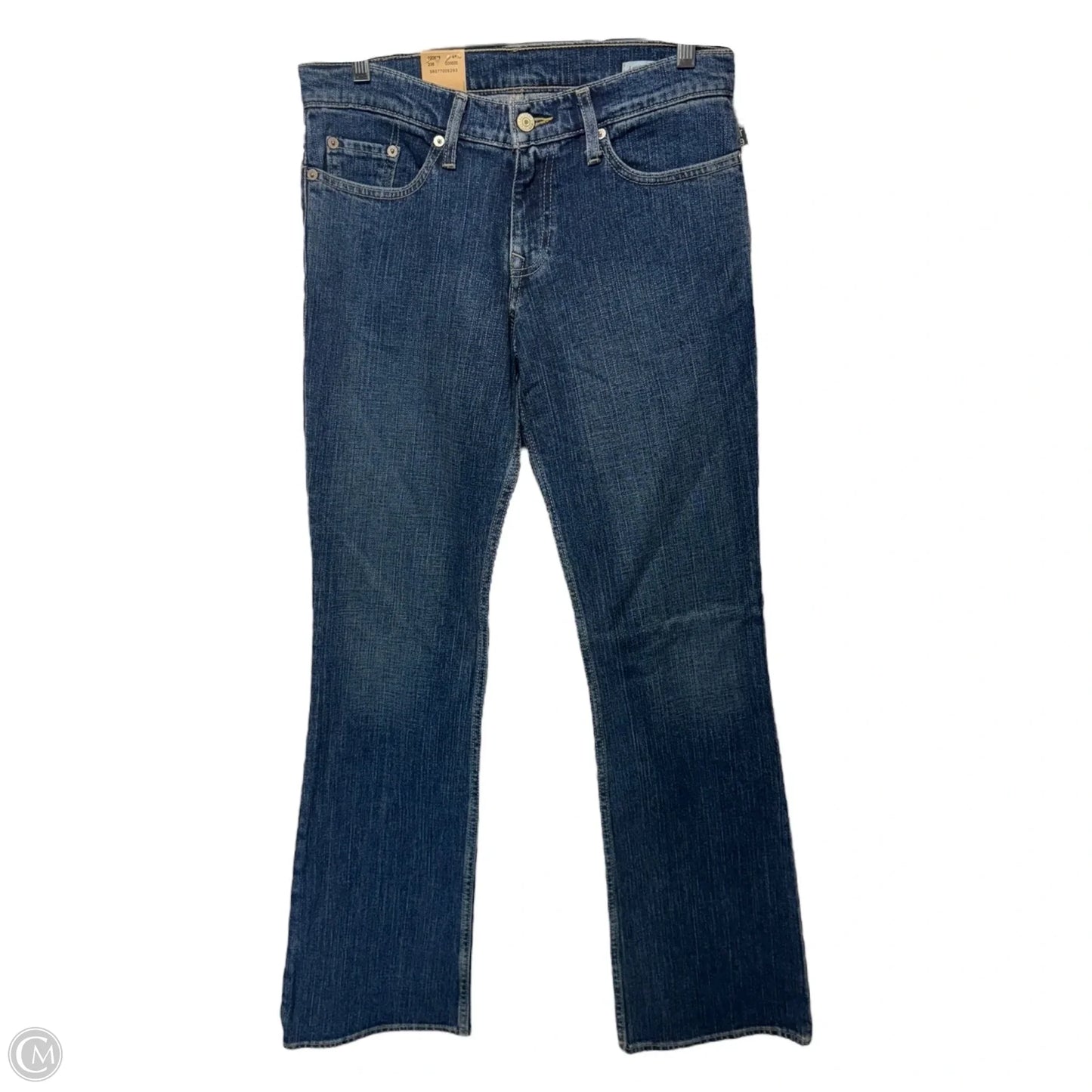 Super Low Boot Cut Jeans By Levis In Blue Denim, Size: 8