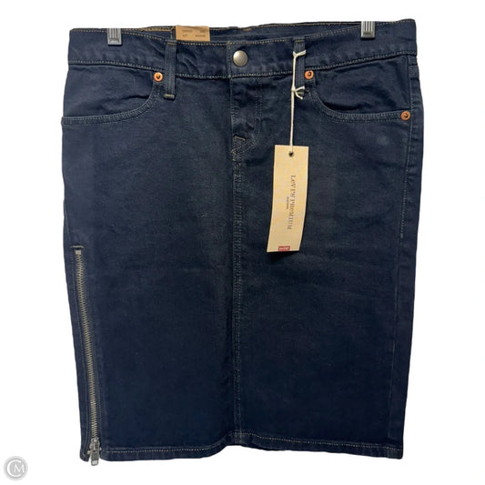 Zippit Kit Skirt Mini & Short By Levis In Blue Denim, Size: 8, 28