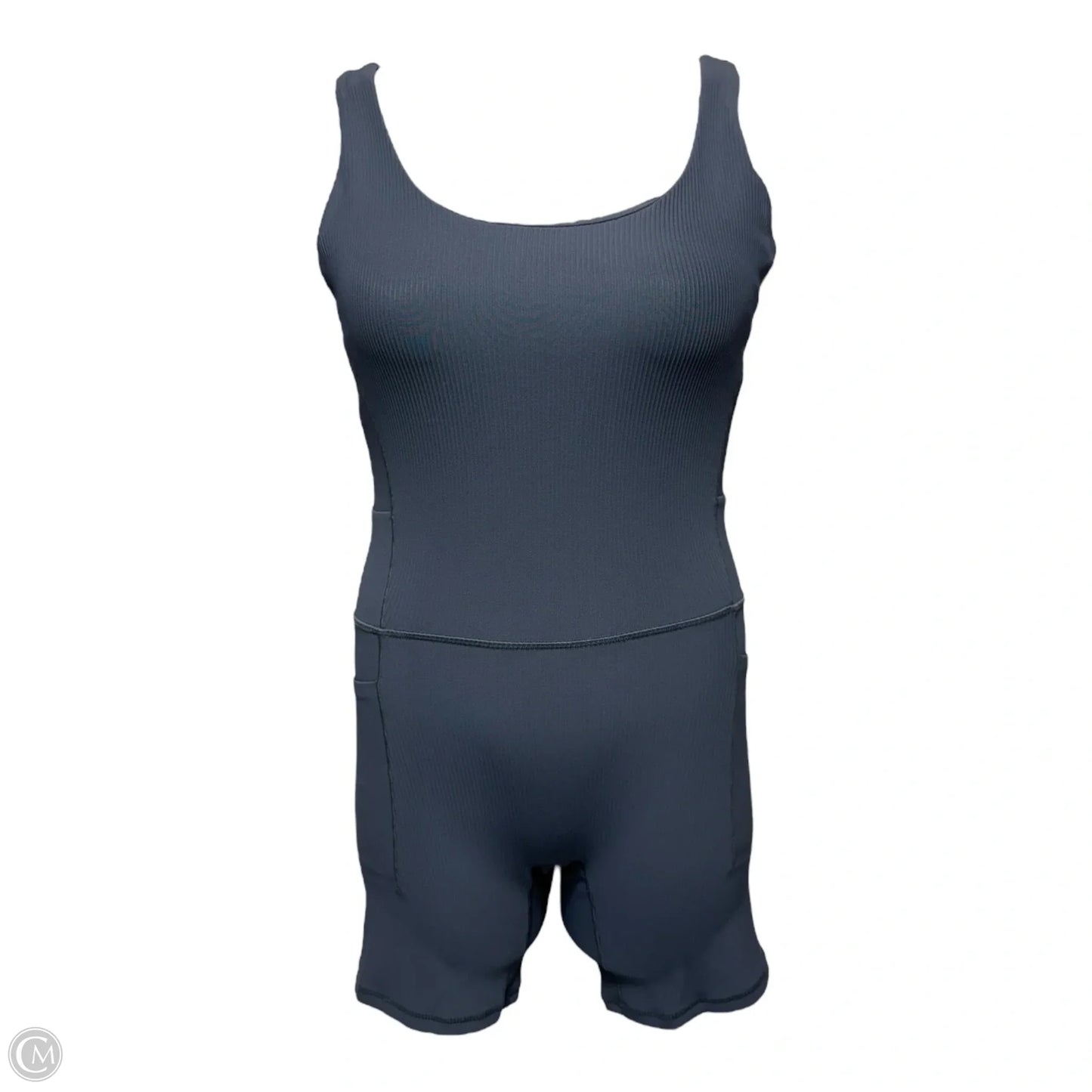 Salutation Rib Bike Suit Romper By Athleta In Blue, Size: M