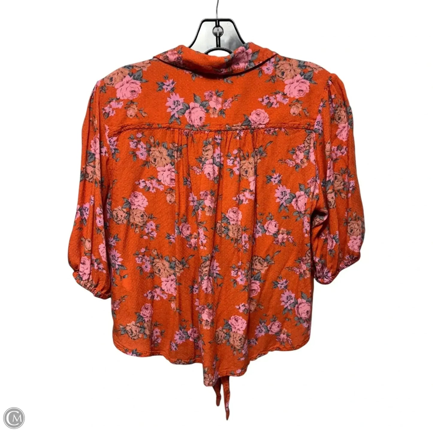 Celia Tie Front Blouse By Free People In Pop Combo, Size: Xs