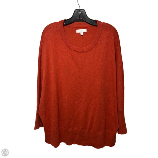 Sweater By New Directions In Orange, Size: L