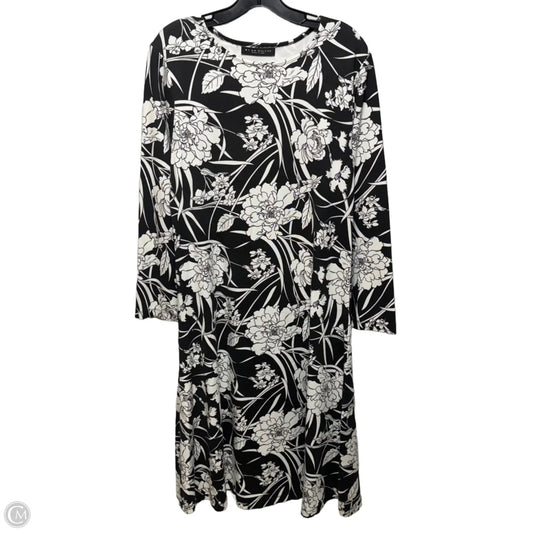 Rya Modal Ponte Midi Dress By Bryn Walker In Black & White, Size: S