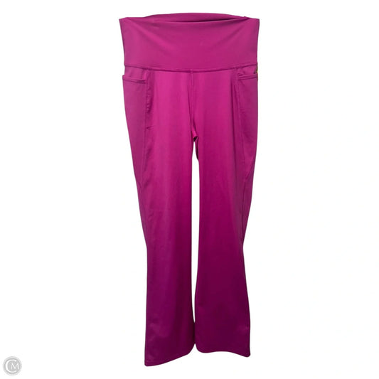 Flared Athletic Leggings Designer By Luxletic Lilly Pulitzer In Pink, Size: L