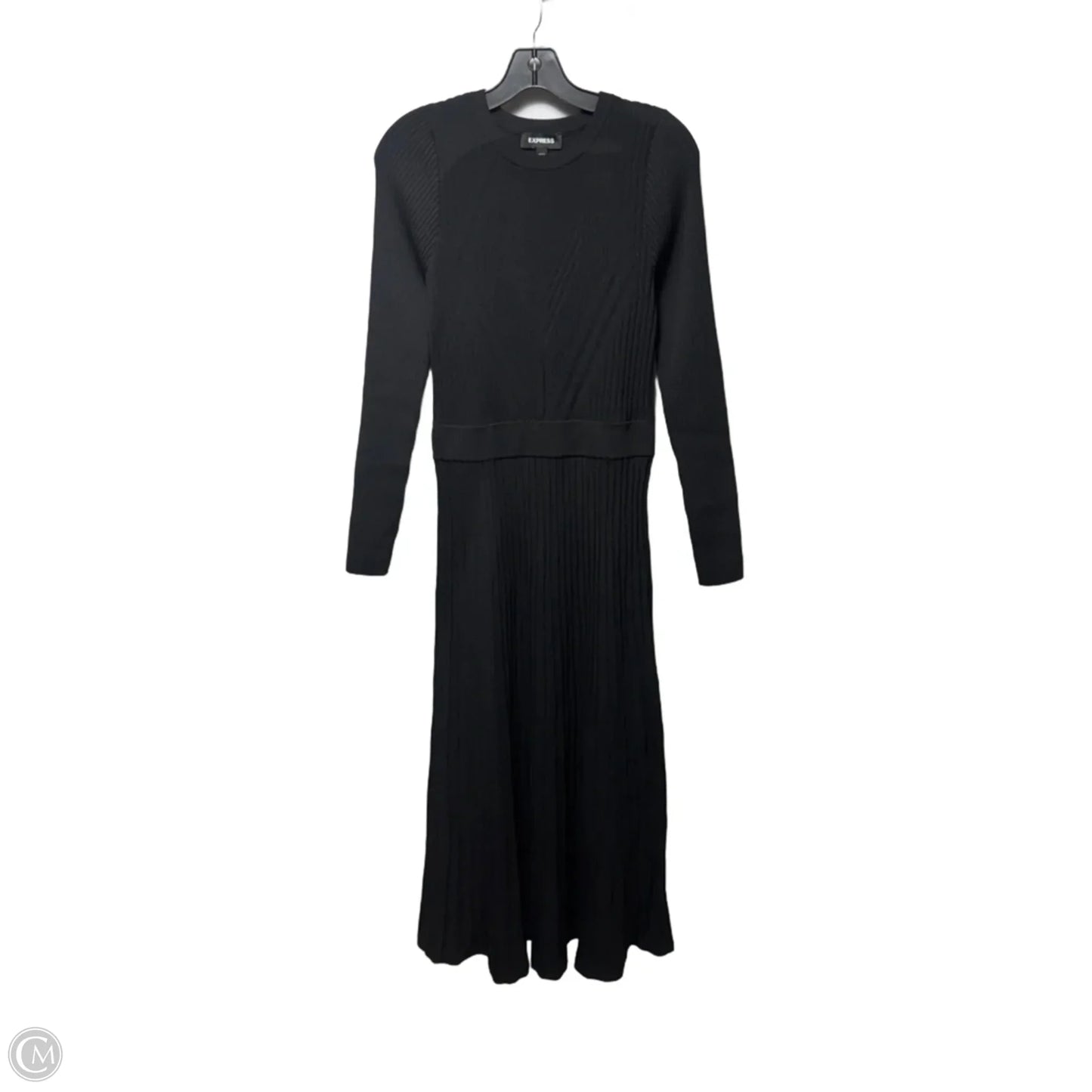 Dress Casual Maxi By Express In Black, Size: L