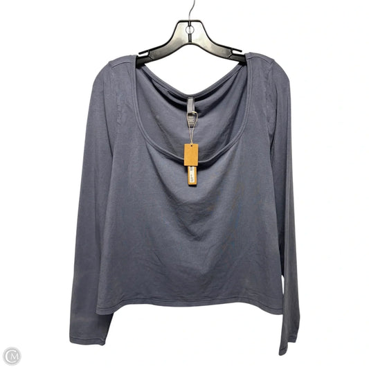 Top Long Sleeve By Skims In Blue, Size: 4x