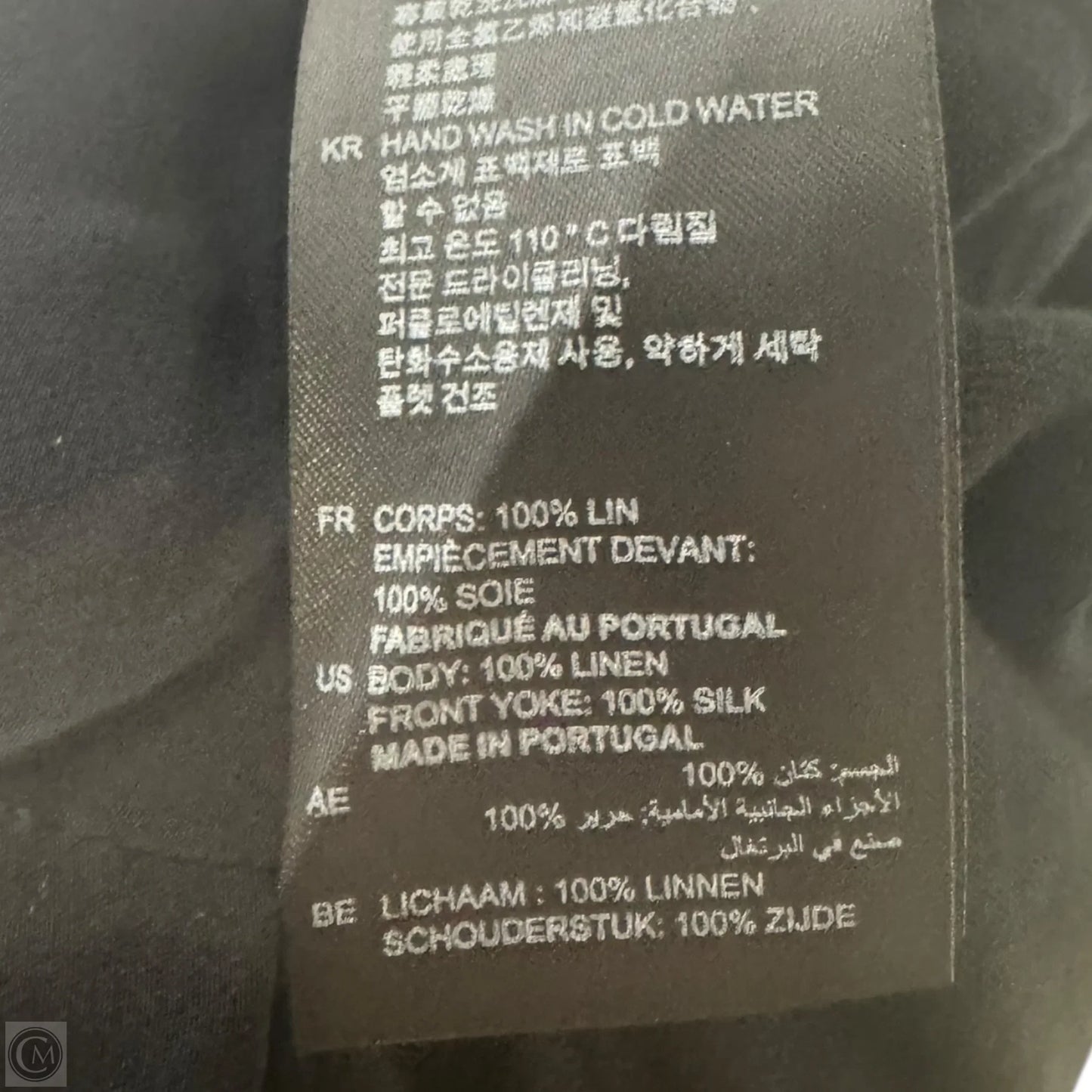 Silk & Linen Top Sleeveless Designer By Sandro, Size: Medium