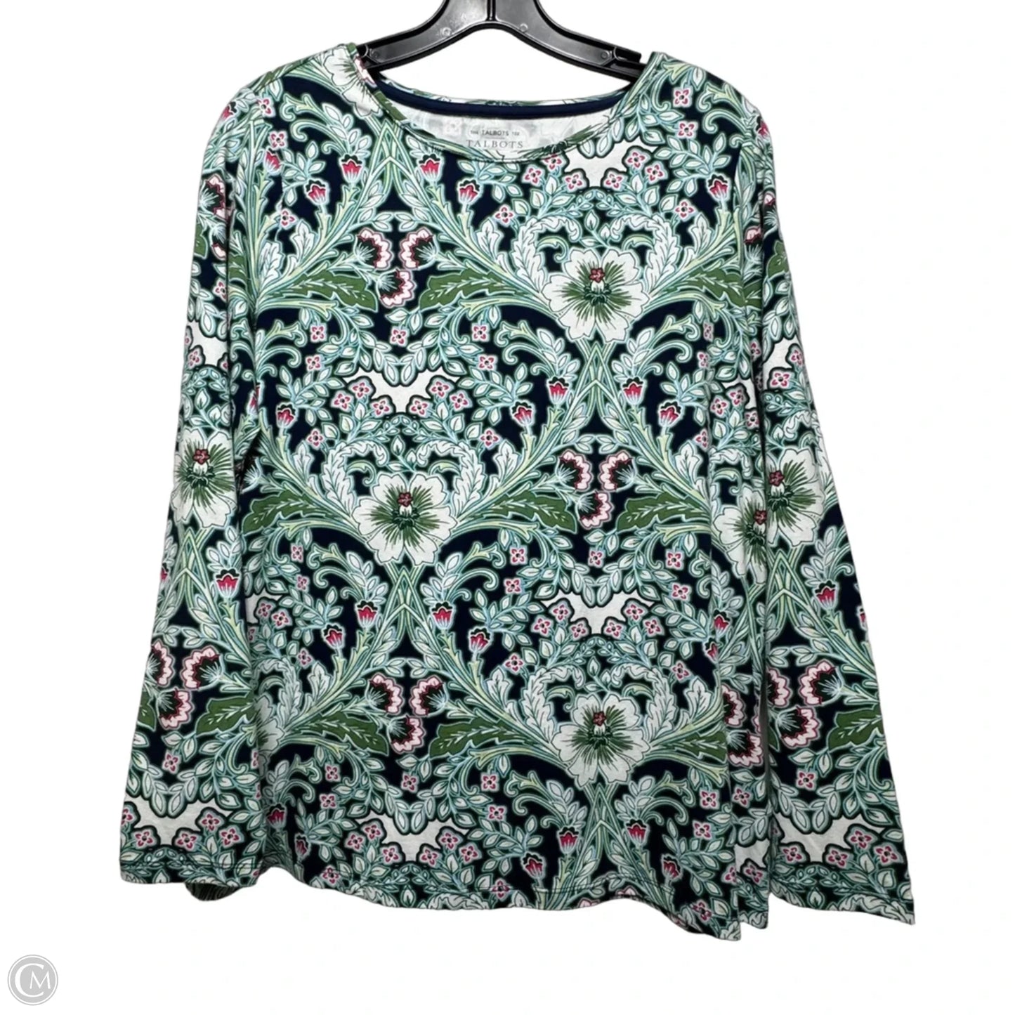 Top Long Sleeve By Talbots In Floral Print, Size: Xl