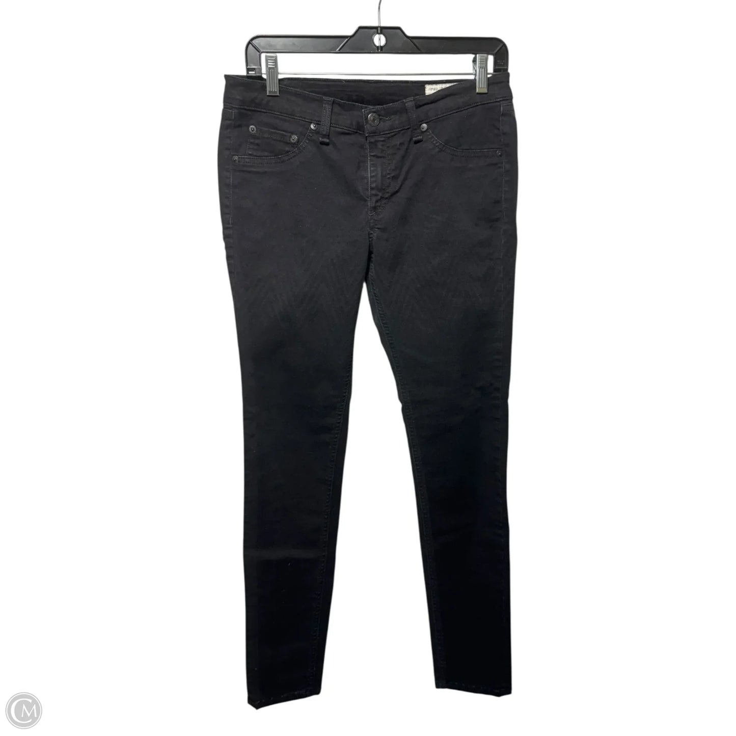 Coupe Skinny Chevron Ombré Jeans By Rag And Bone In Black, Size: 8/29
