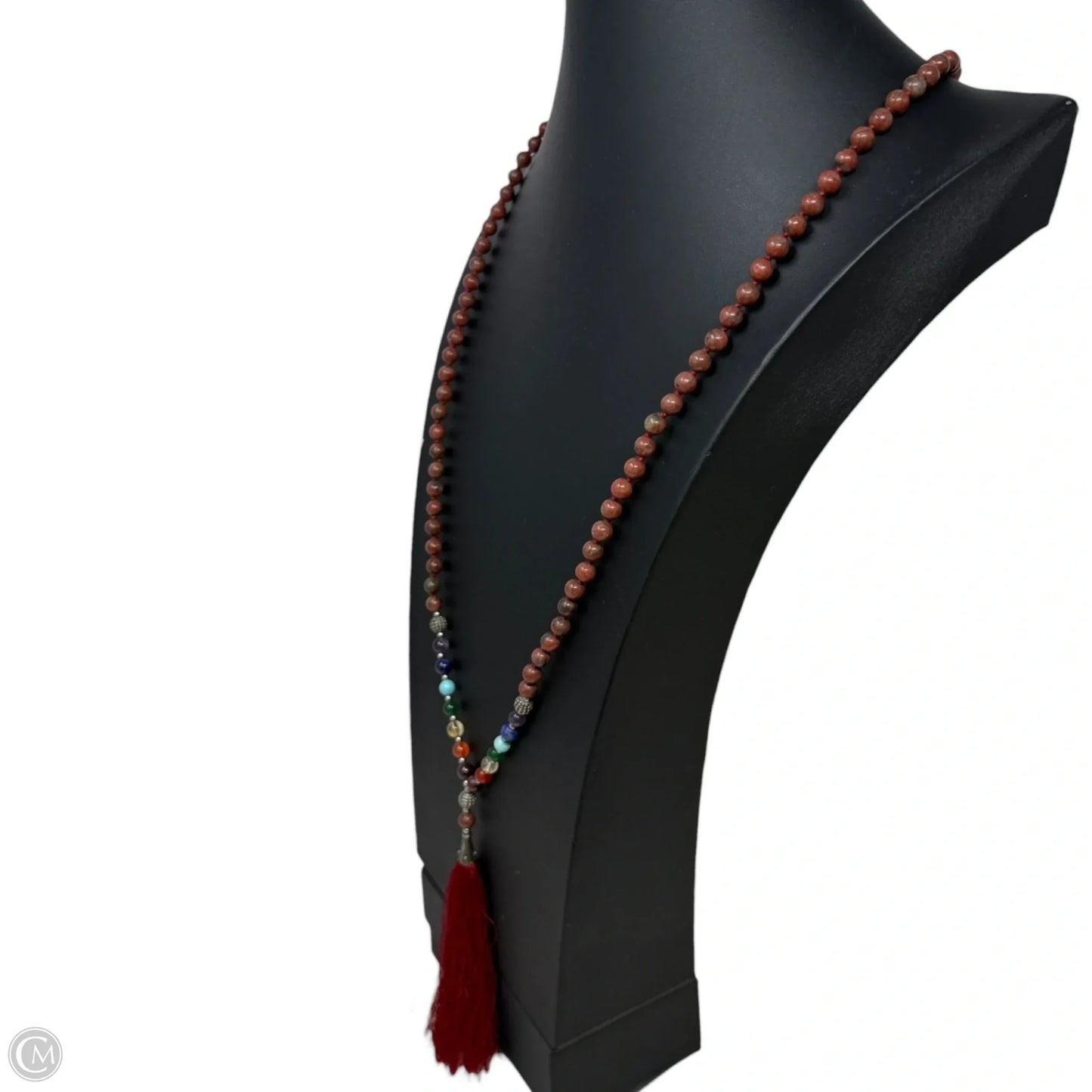 Multi Stone Chakra Mala Necklace Lariat & Y-drop