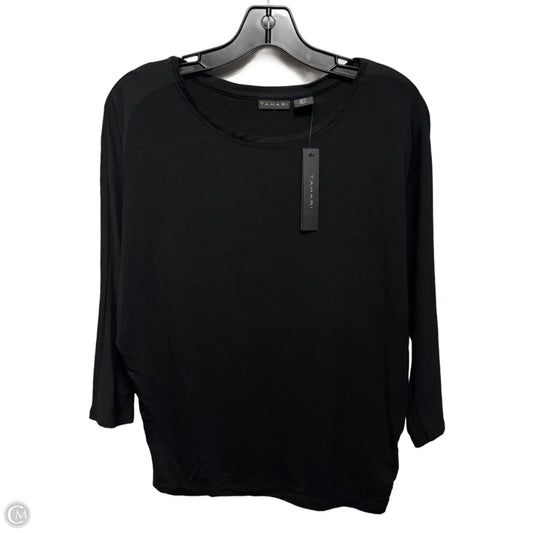 Top Long Sleeve By Tahari In Black, Size: S