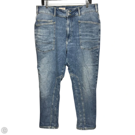 Jeans Boyfriend By Pilcro In Blue Denim, Size: 14/32