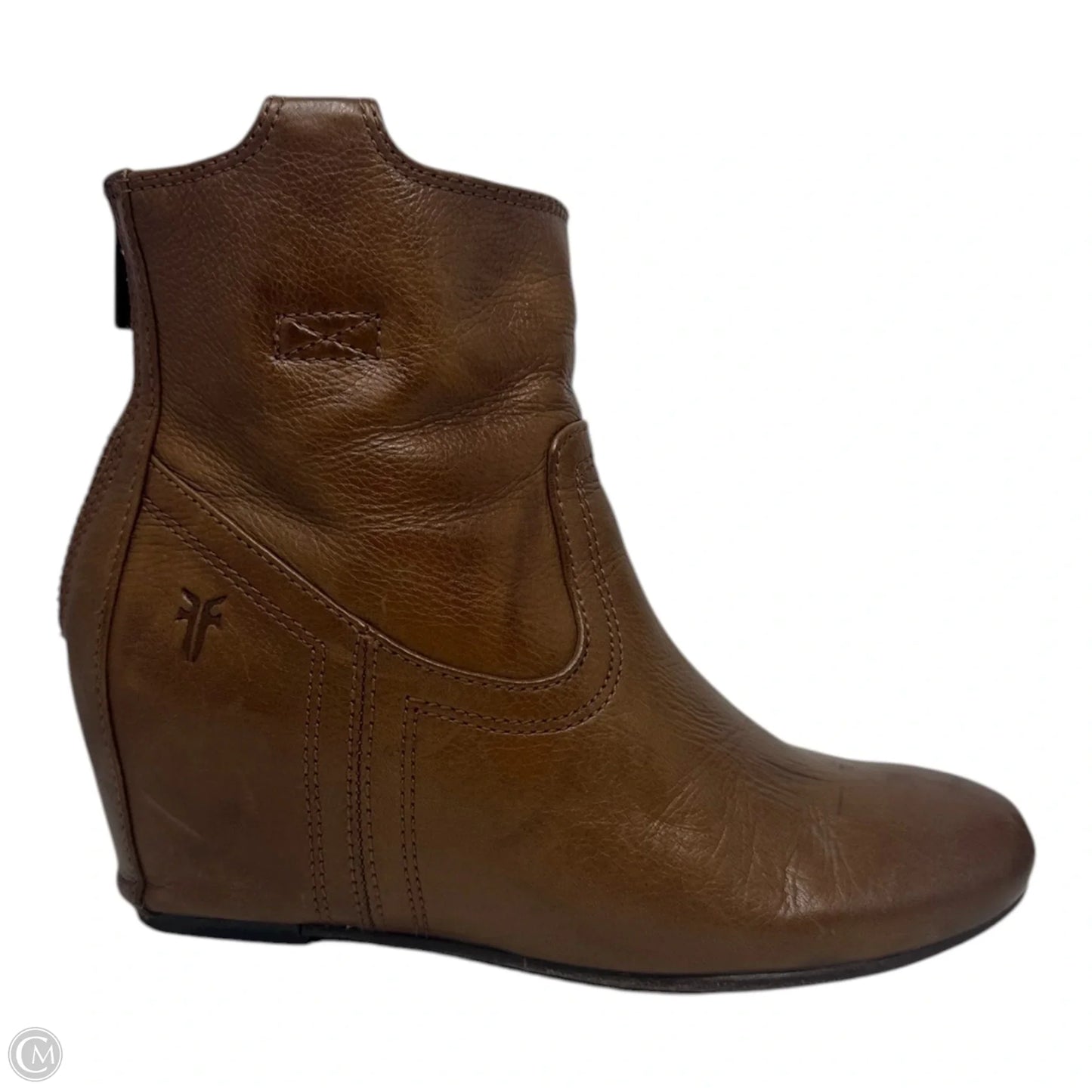 Carson Wedge Boots Ankle By Frye In Brown, Size: 5.5