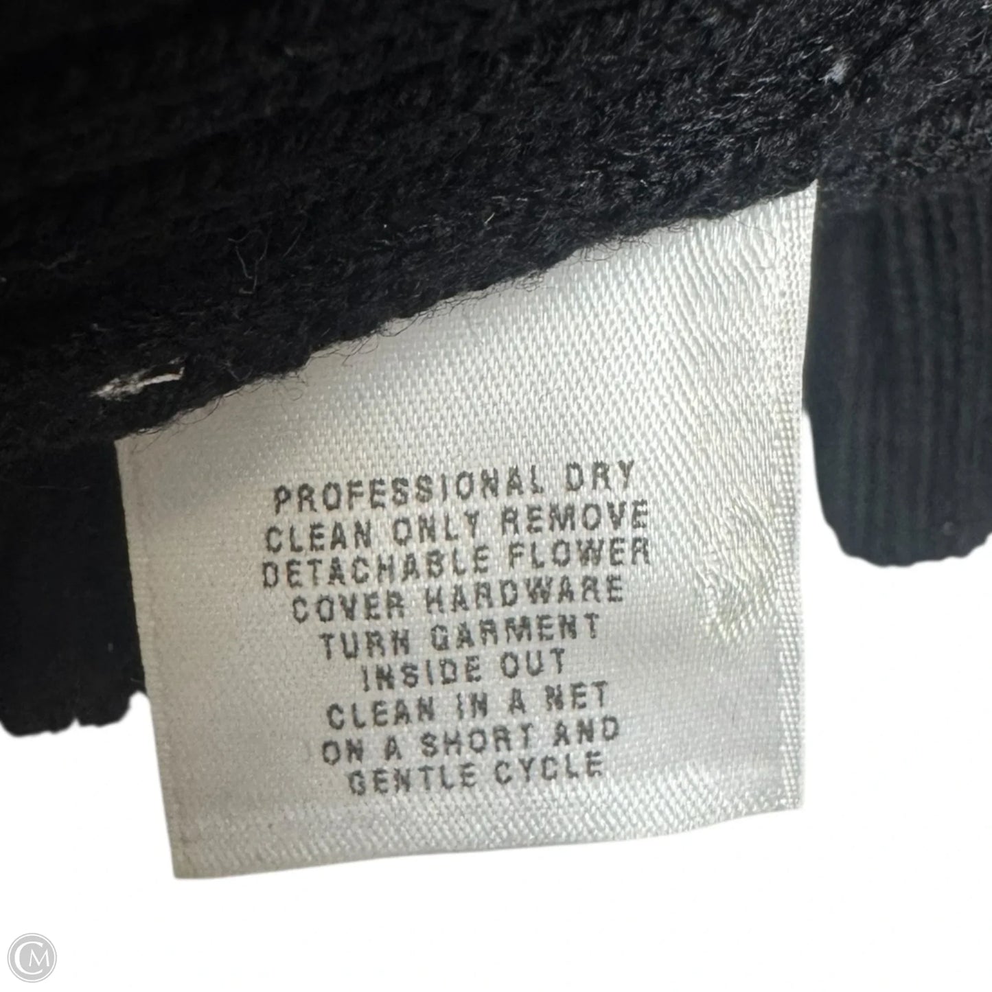 Open Knit Cropped Cardigan Sweater Luxury Designer By St John Couture In Black, Size: 6