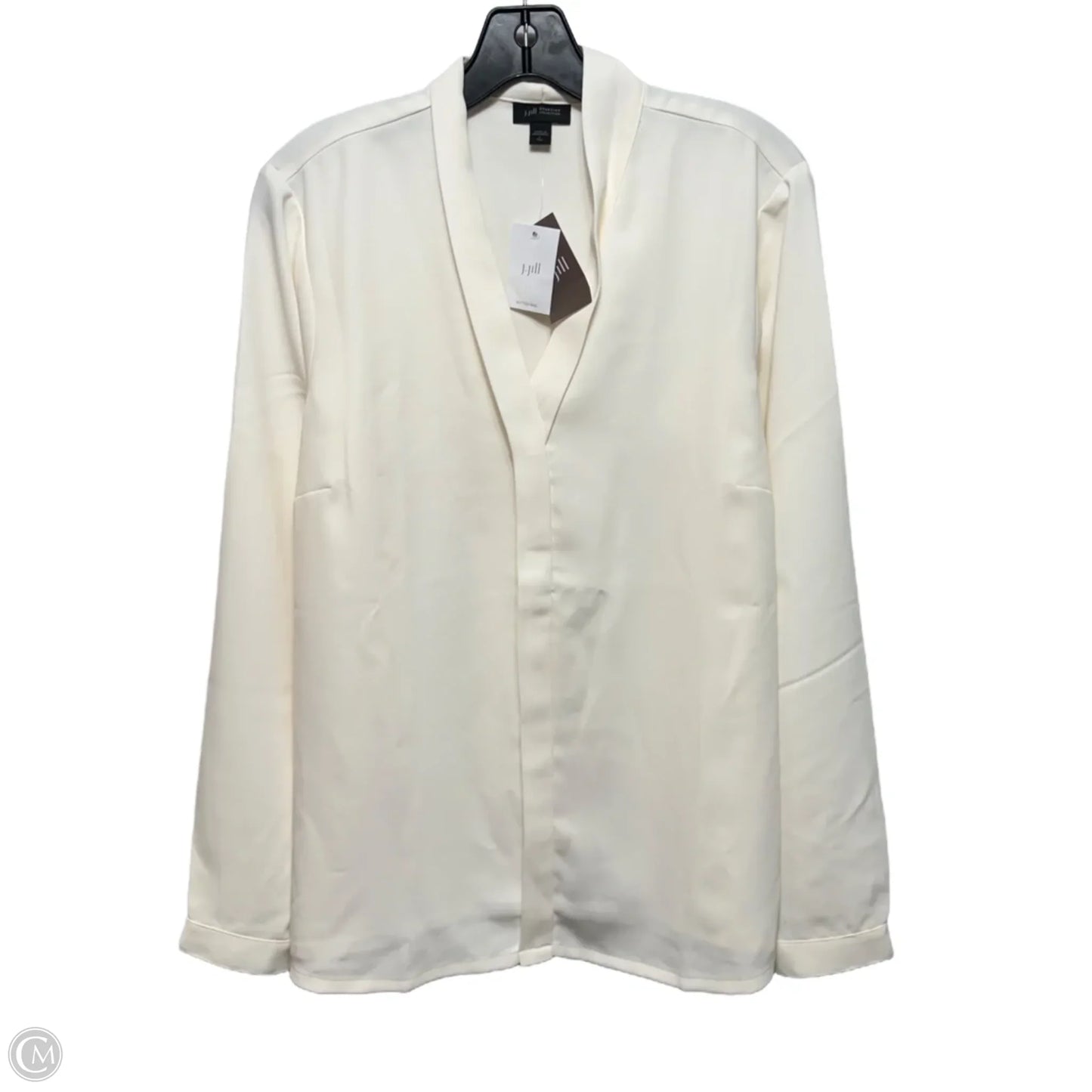 Top Long Sleeve By J. Jill In Cream, Size: L