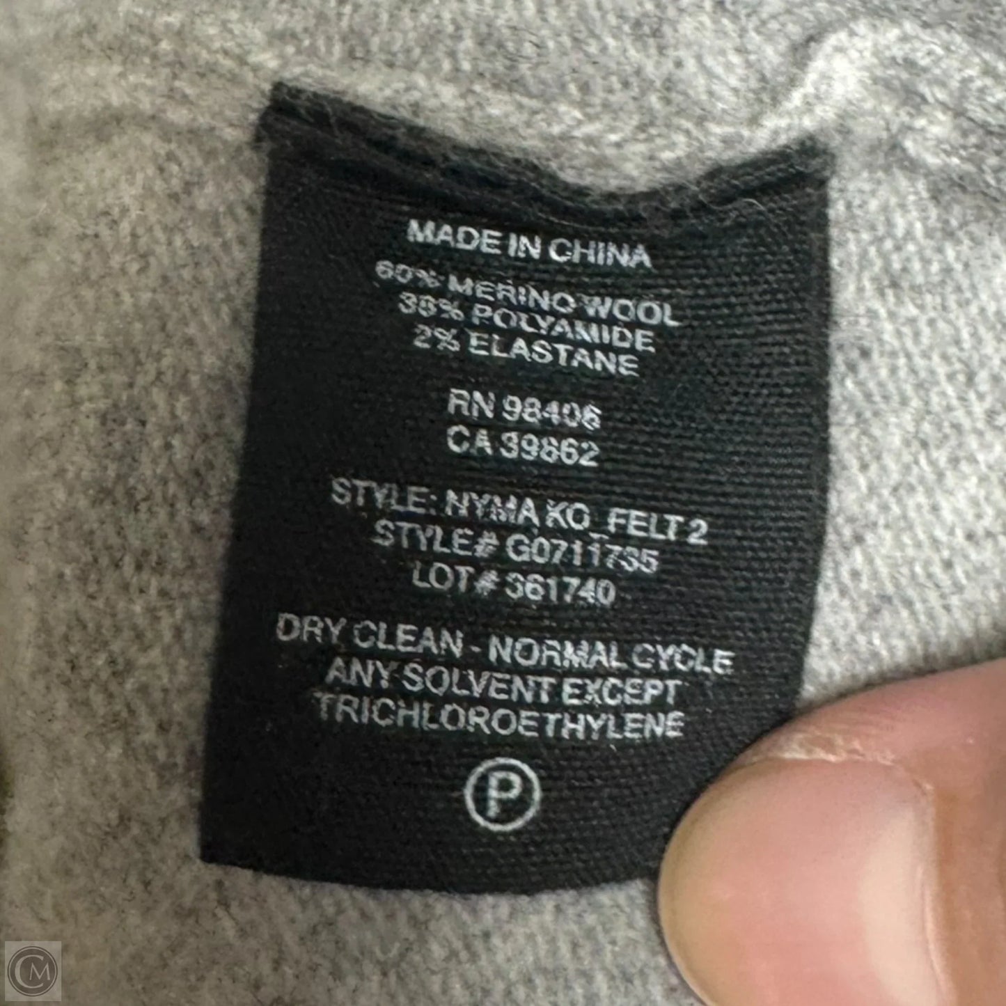 Wool Blend Sweater Cardigan By Theory In Grey, Size: M