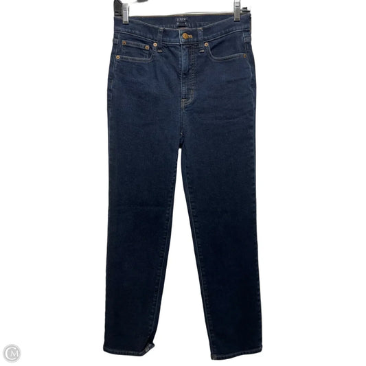 Jeans Straight By J. Crew In Blue Denim, Size: 4