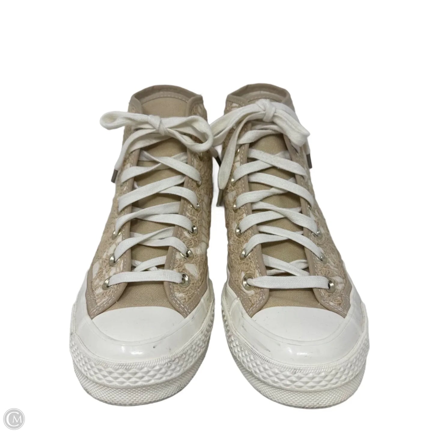 Daisy Cord Sneakers By Converse In Cream & Tan, Size: 7.5