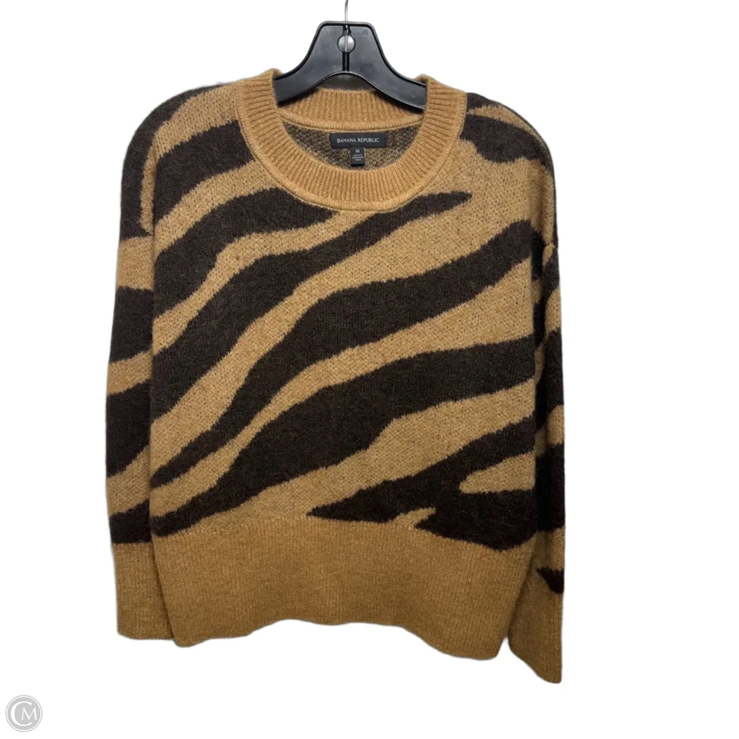 Alpaca Blend Sweater By Banana Republic In Animal Print, Size: M