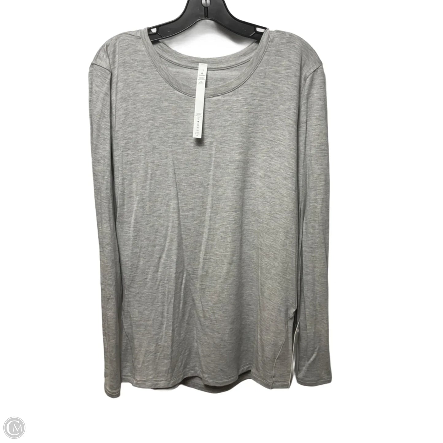 Ever Ready Athletic Top Long Sleeve Crewneck By Lululemon In Grey, Size: 12