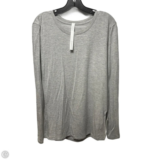 Ever Ready Athletic Top Long Sleeve Crewneck By Lululemon In Grey, Size: 12