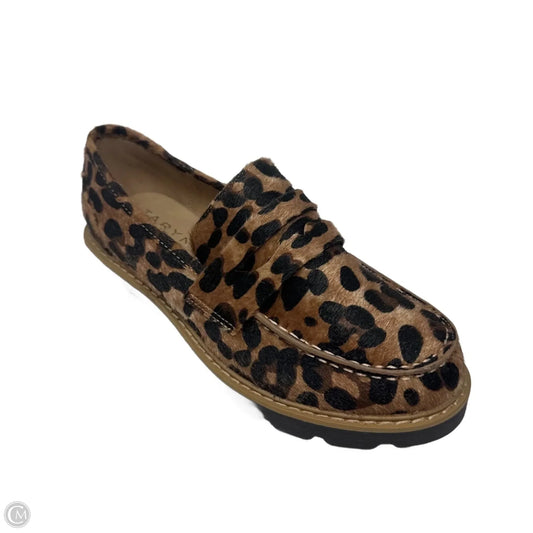 Leopard Loafers Shoes Flats By Taryn Rose Shoes In Animal Print, Size: 7