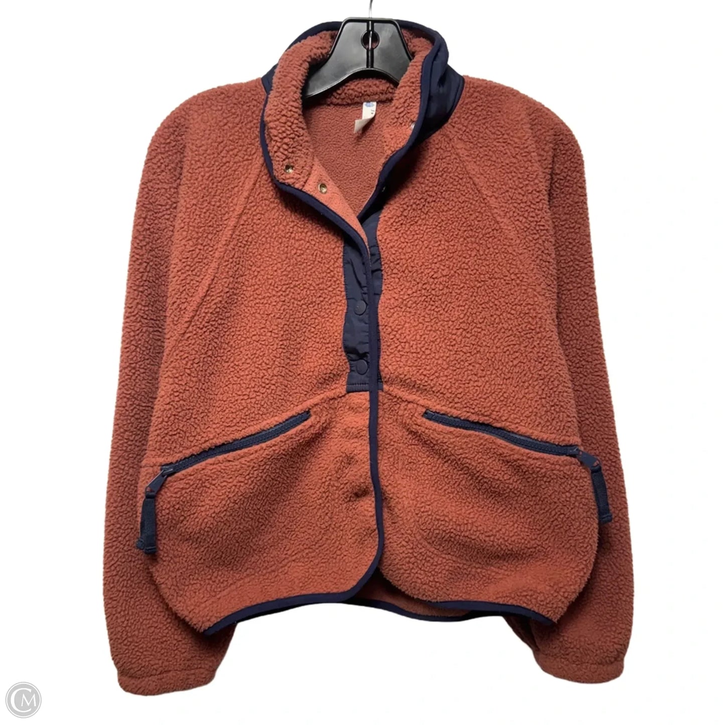 Jacket Fleece By Free People In Orange, Size: Xs