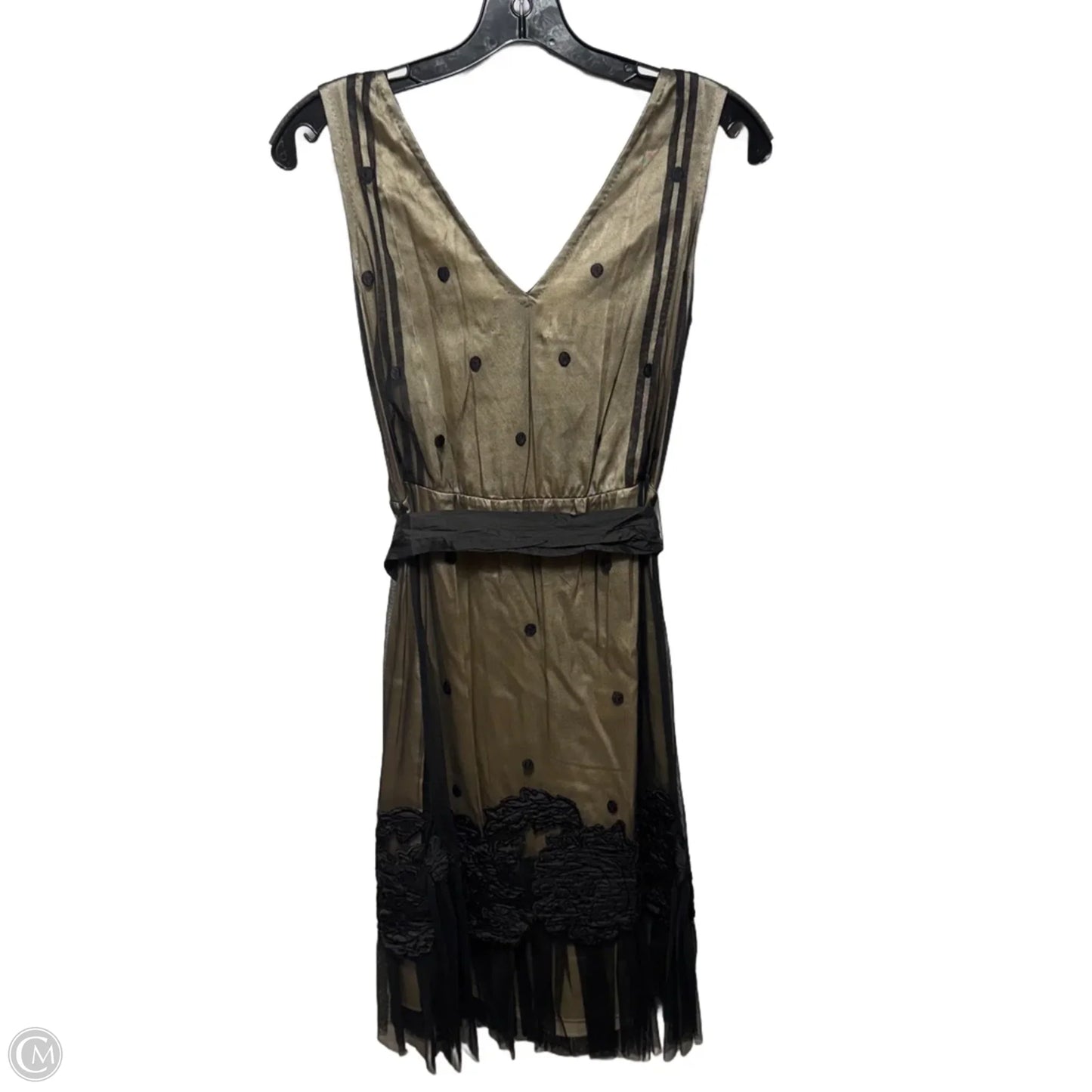 Dress Party Short By Baraschi In Black & Tan, Size: 2