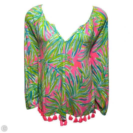Top Long Sleeve Designer By Lilly Pulitzer In Multi-colored, Size: XL