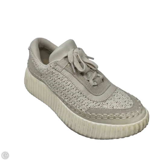 Crochet Platform Shoes Sneakers By Dolce Vita In Cream, Size: 7