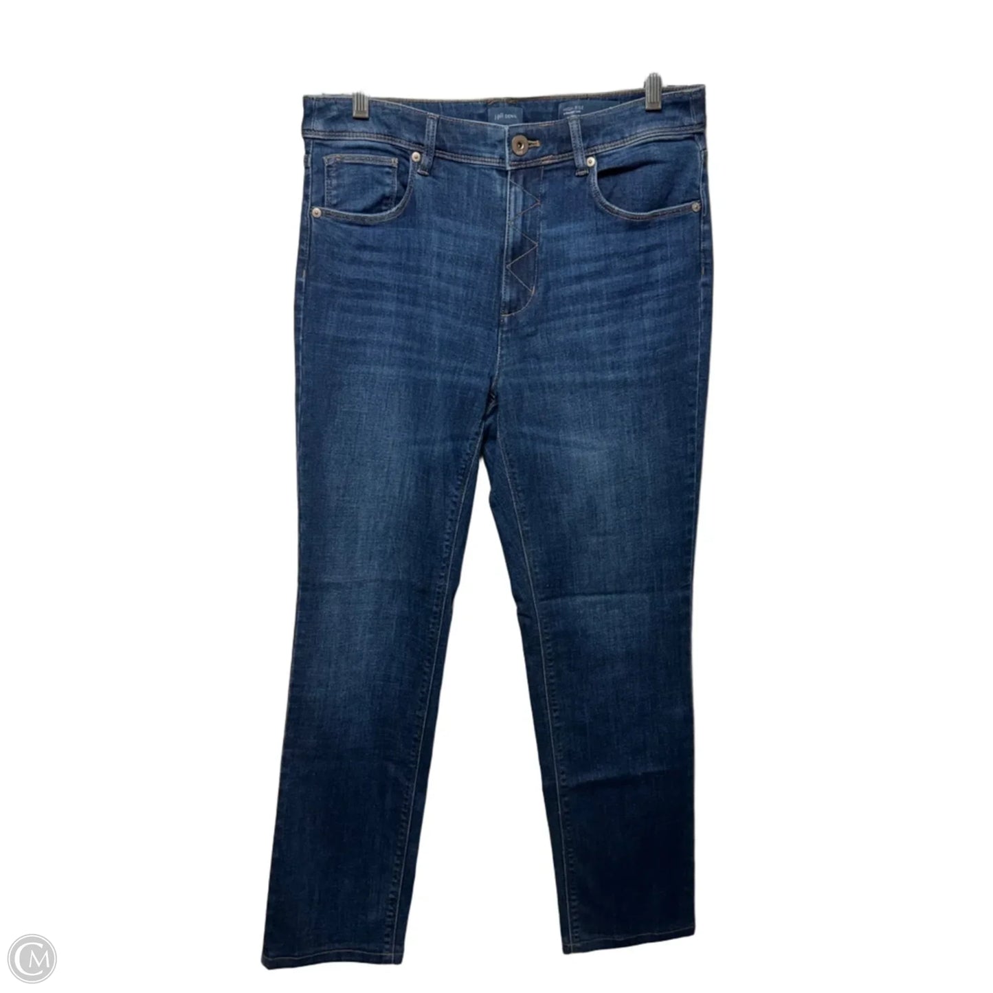 High Rise Straight Leg Jeans By J. Jill In Blue Denim, Size: 8