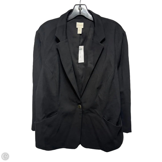 Blazer By Chicos In Black, Size: 12