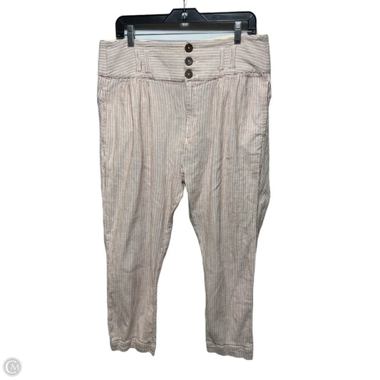 Rumors Yarn Dye Harem Pants Textured High Waist
Cropped Pants By Free People In Striped Pattern, Size: 12