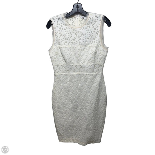Levine Lace & Mesh Sheath Cocktail Dress By Elizabeth And James In Ivory, Size: 12