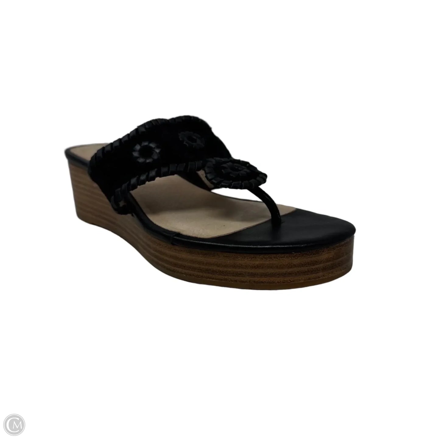 Sandals Heels Block By Jack Rogers In Black, Size: 8