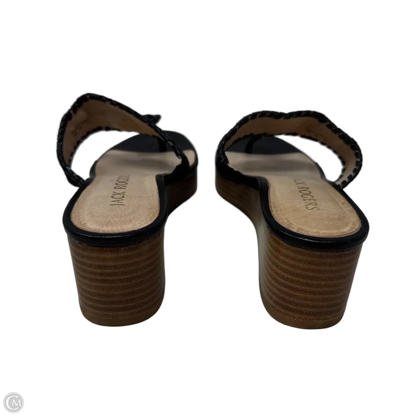 Sandals Heels Block By Jack Rogers In Black, Size: 8