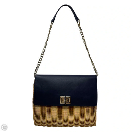 Wicker & Leather Shoulder Bag By Talbots, Size: Medium