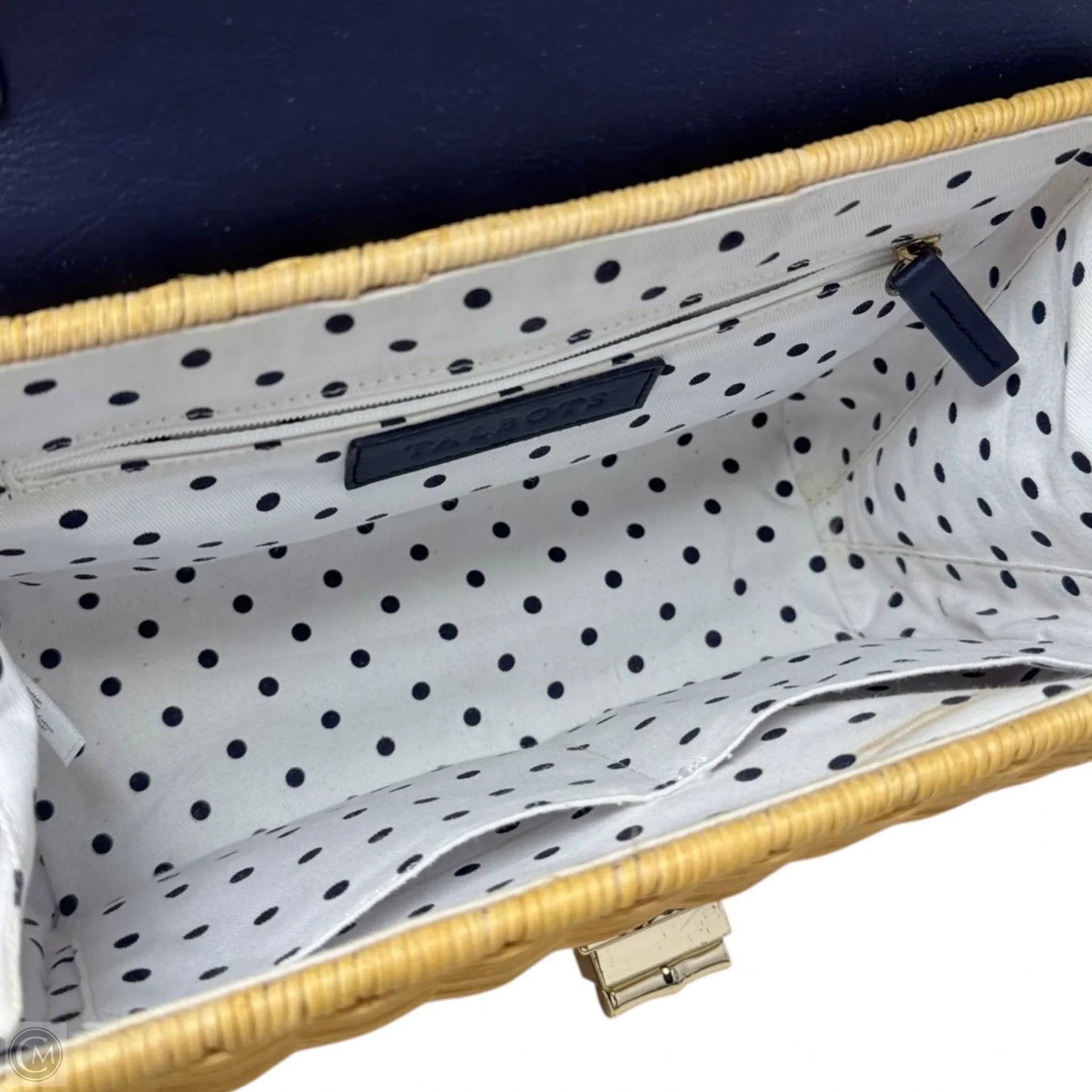 Wicker & Leather Shoulder Bag By Talbots, Size: Medium