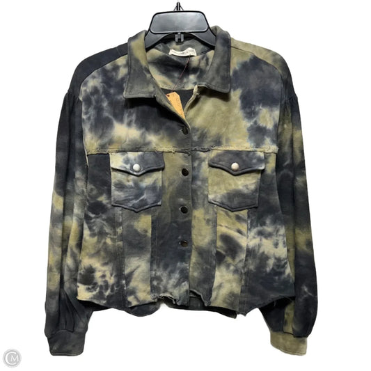 Jacket Shirt By Natural Life In Tie Dye Print, Size: XS/S