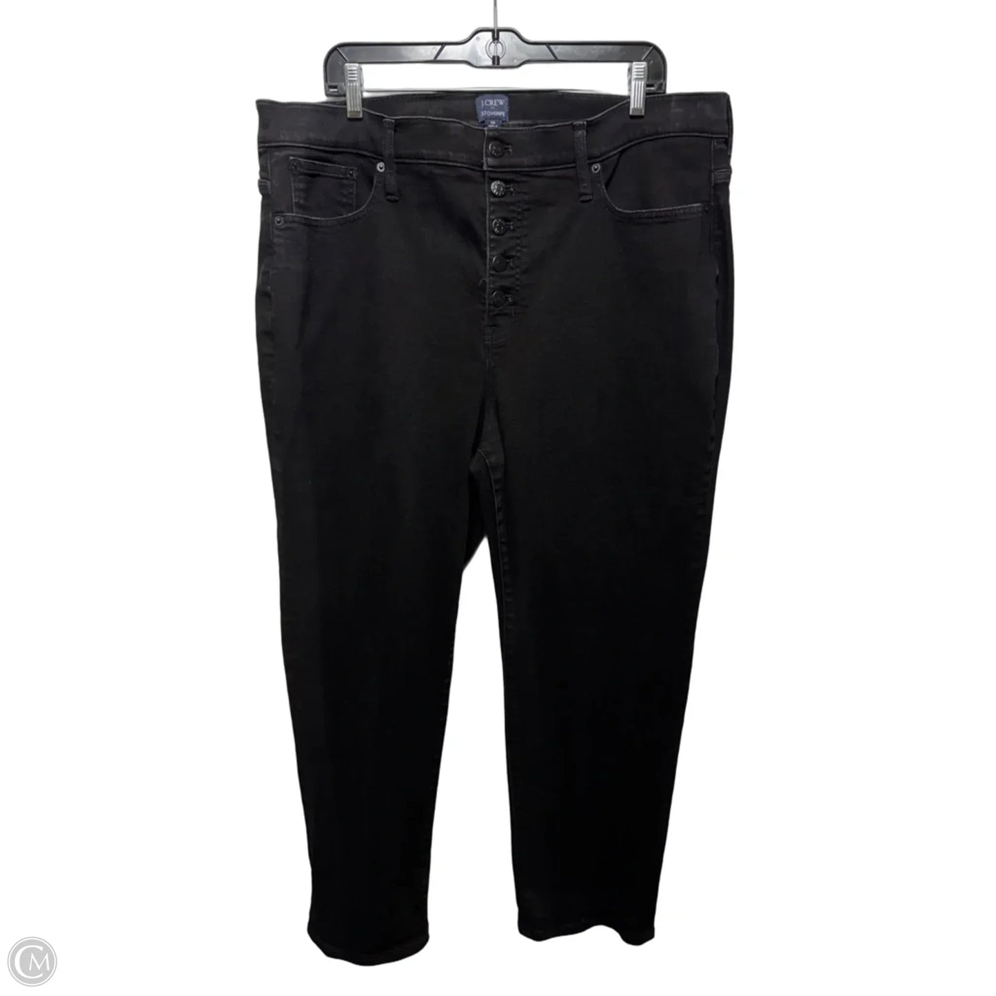Stovepipe Straight Jeans By J. Crew In Black, Size: 20/35